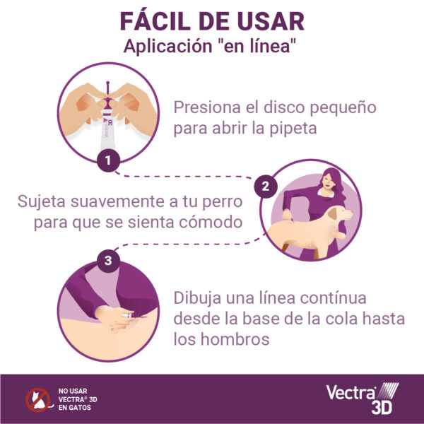 Vectra 3D para perros de 10-25 kg - 3 Pipetas - Imagen 6