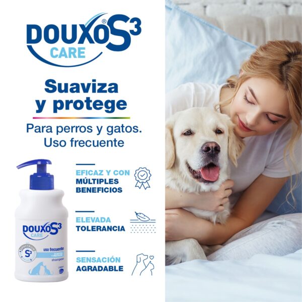 DOUXO S3 Care - Champú Uso frecuente – Suaviza y Protege - Imagen 2