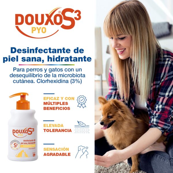 DOUXO S3 Pyo Desinfectante de piel sana – Hidratante - Imagen 2