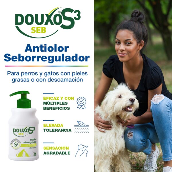 DOUXO S3 Seb Champú antiolor y Seborregulador - Imagen 2