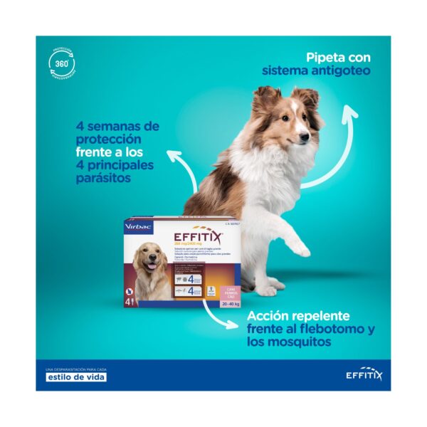 Effitix Pipetas para perros muy pequeños 1,5-4 kg - Imagen 2