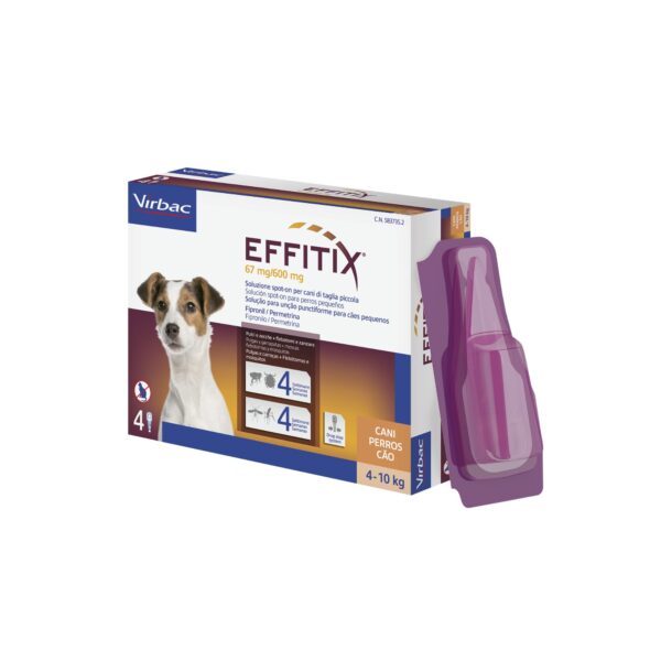 Effitix Pipetas para perros pequeños 4-10 Kg