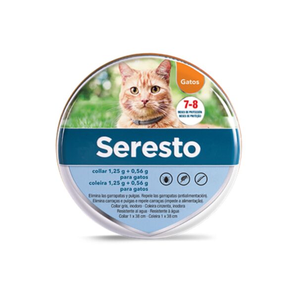 Seresto® Gatos Collar Antiparasitario Larga Duración 8 meses