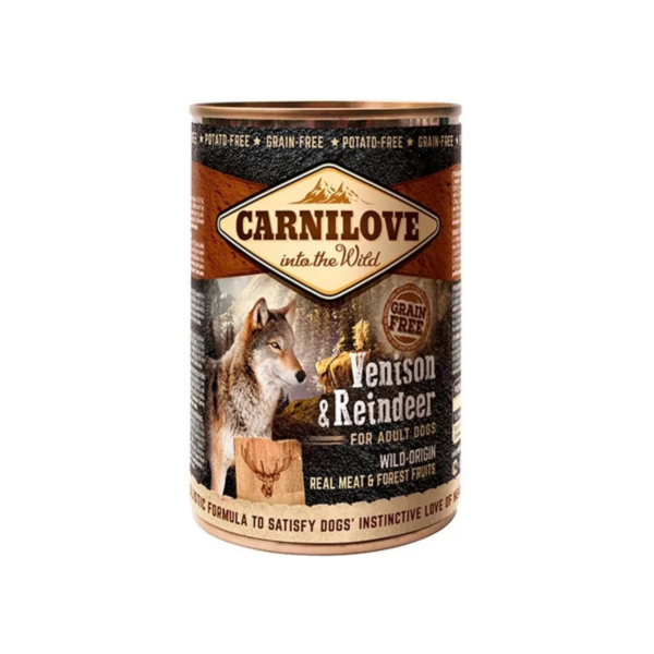 CARNILOVE CANINE ADULT VENADO RENO CAJA 6X400GR
