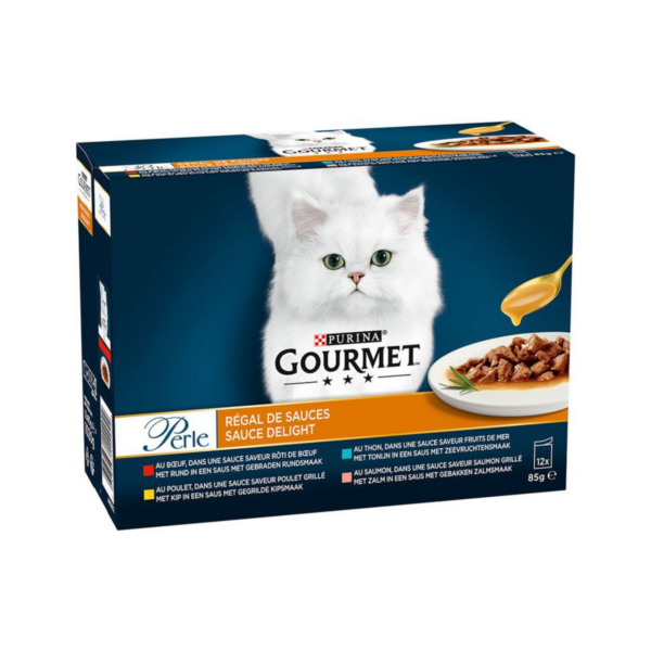 GOURMET PERLE Sobres Finas Láminas en Salsa con Verduras Pack (4x85 gr) - Imagen 3