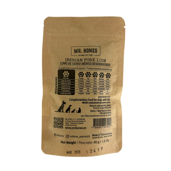 Premios Lomo Cerdo ibérico – Snack natural para perro y gato - Imagen 3