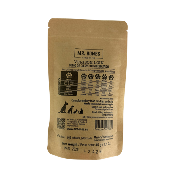 Premios Lomo de Ciervo – Snack natural para perro y gato - Imagen 4