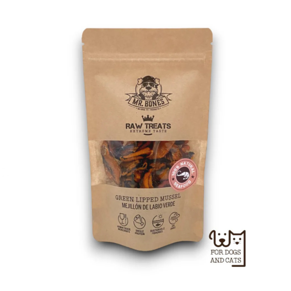 Premios de Mejillón – Snack natural para perro y gato