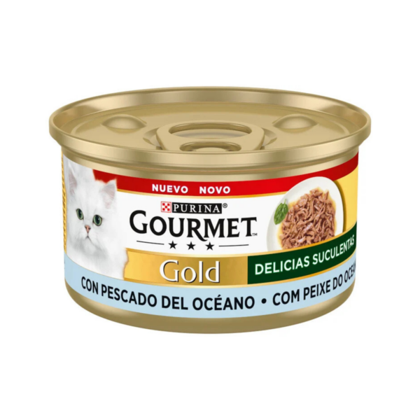 Gourmet Gold lata Delicias de Pescado en Salsa para gatos