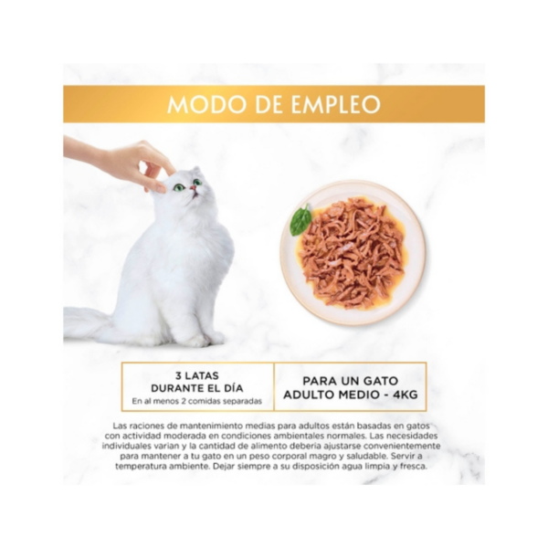 Gourmet Gold lata Delicias de Pescado en Salsa para gatos - Imagen 3